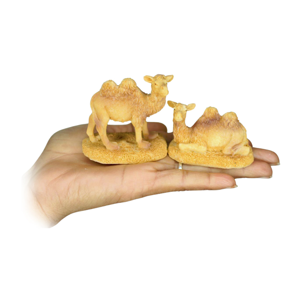 Wonderland resin miniature set of 4 camels| Miniature tray garden accessories