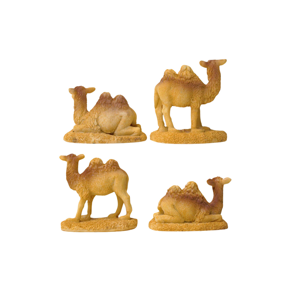 Wonderland resin miniature set of 4 camels| Miniature tray garden accessories