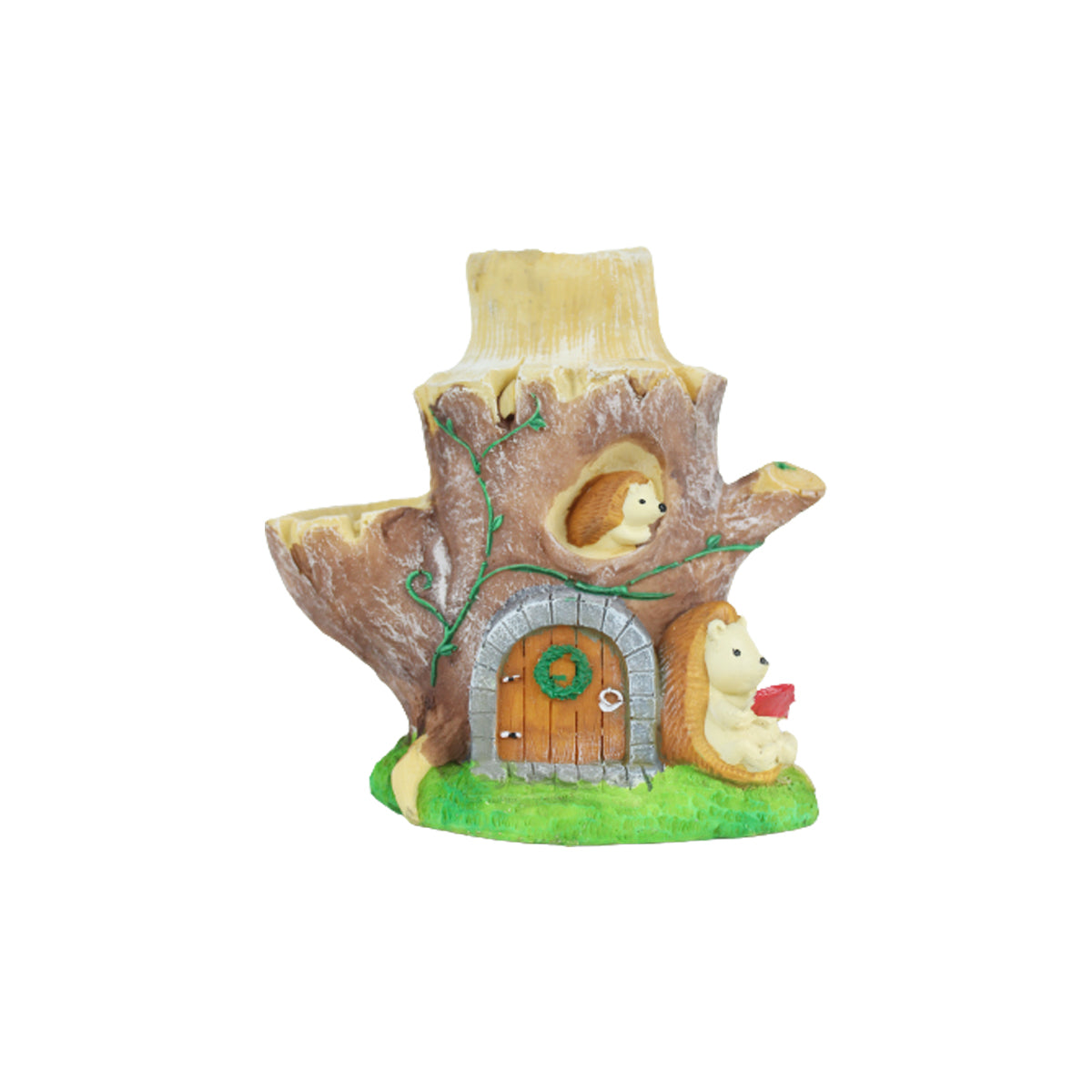 Hegdehog Stump House Garden Statue