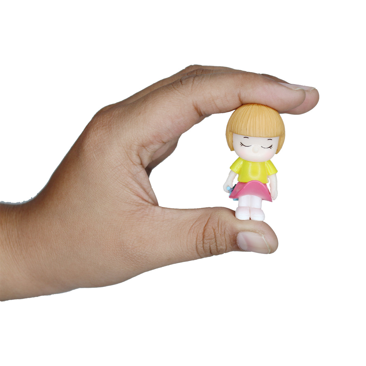 Miniature Toys : (Set of 2) Girl Boy with Umbrella