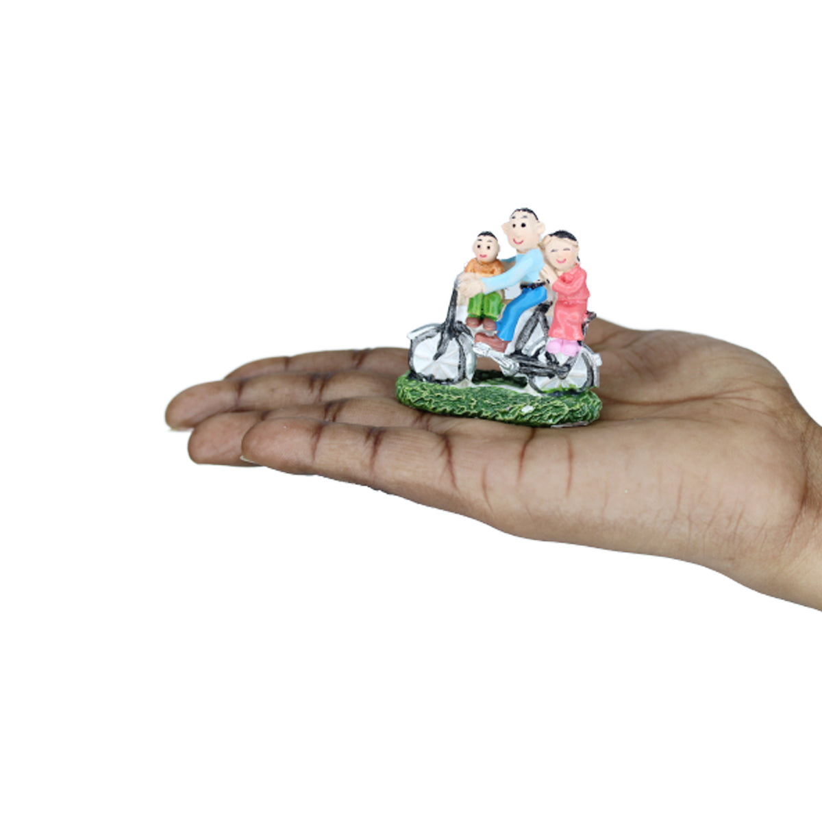 Miniature Toys : (Set of 2) Family on Bike