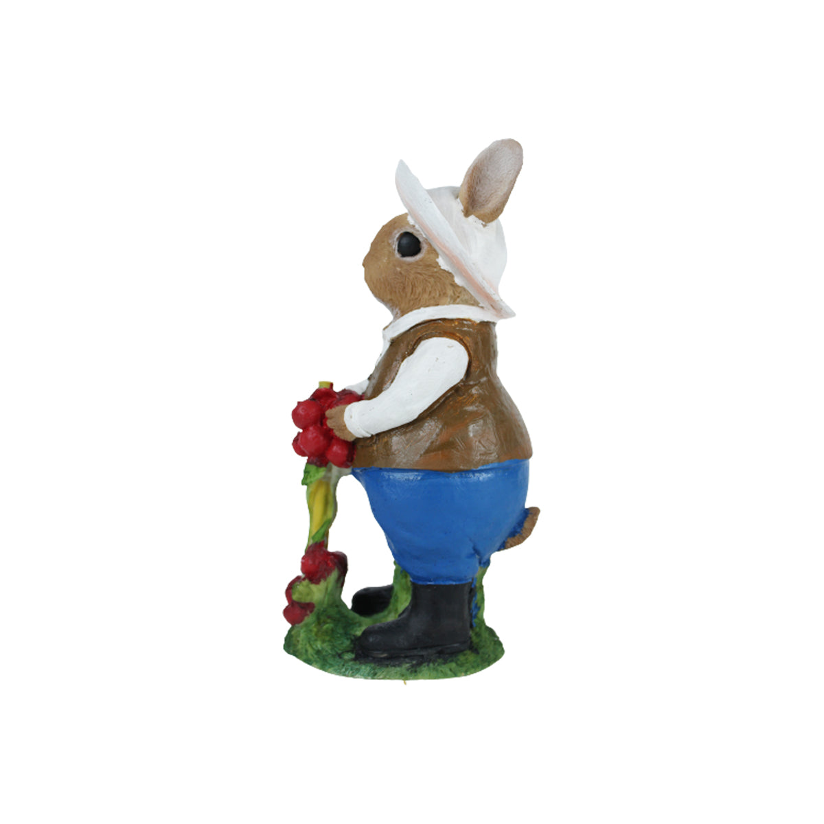 Rabbit with Tomatos Garden Statue