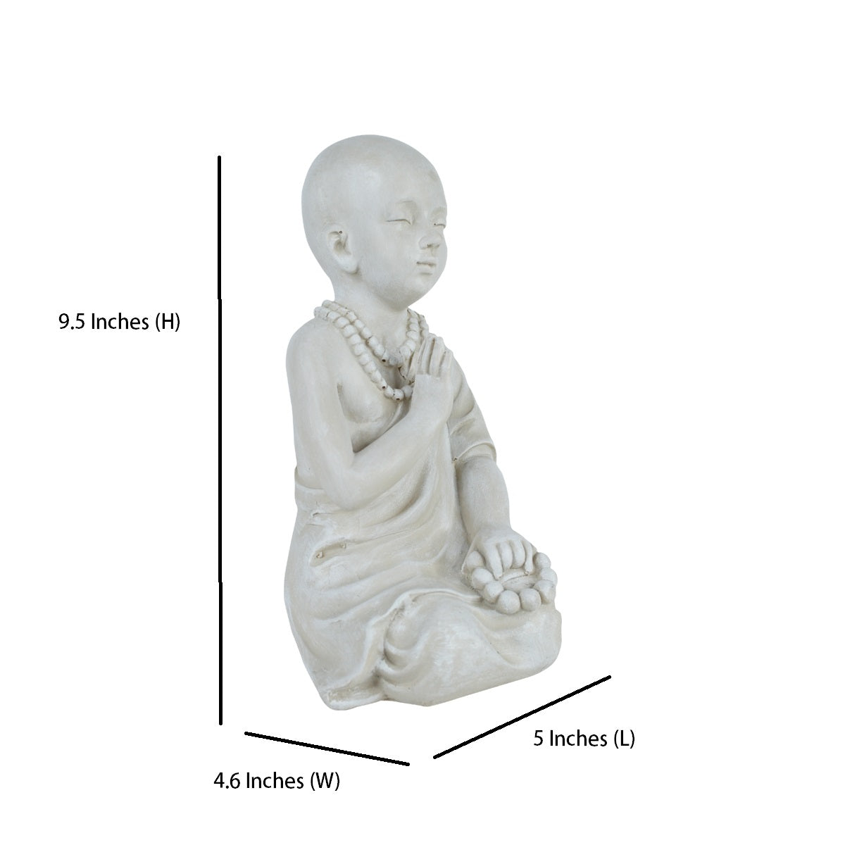 Mala Monk 1 Garden Statue