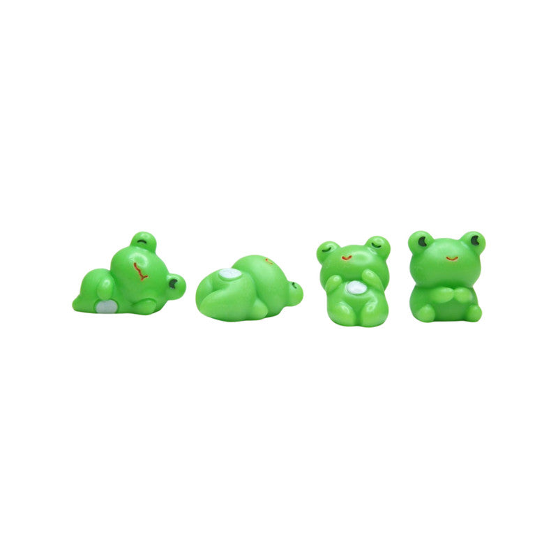 Wonderland imported miniatures ( pack of 4 ) playful frogs