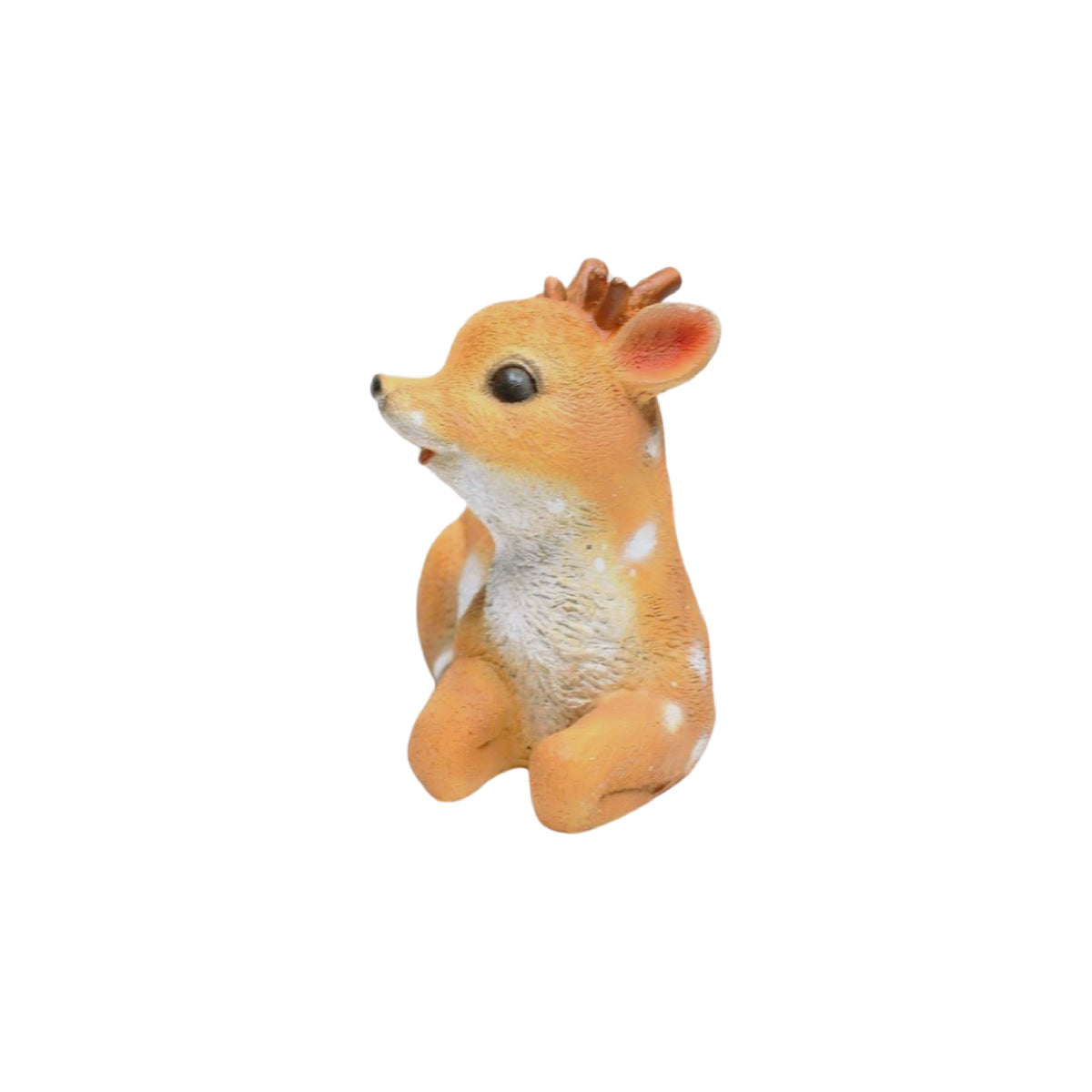 Wonderland sitting  Baby deer fawn resin statue | outdoor décor| garden décor items