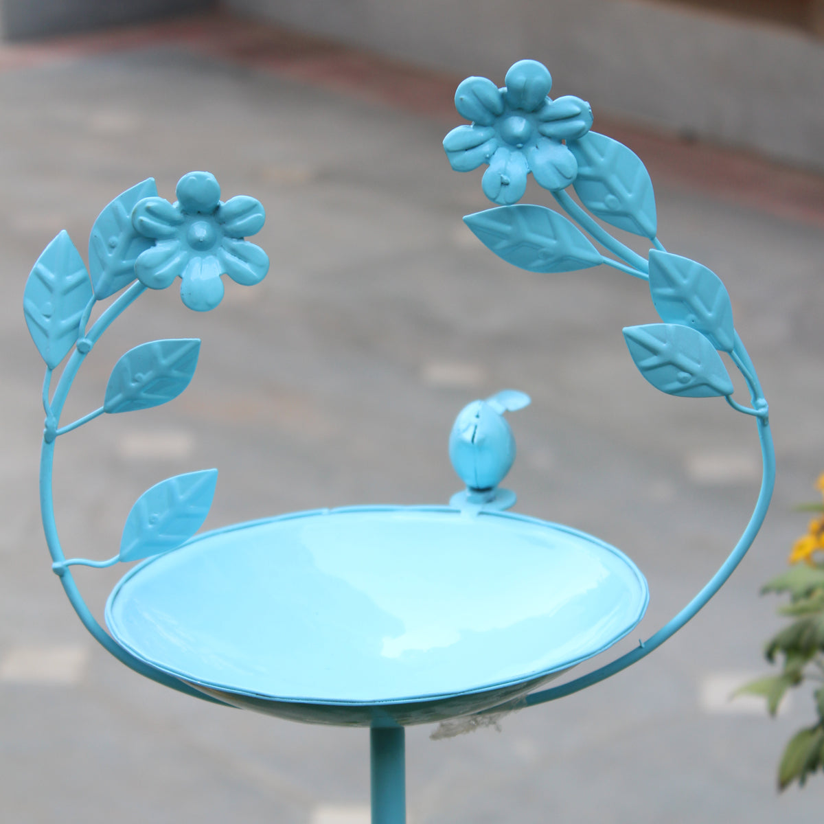 Wonderland Metal 2 in 1  Birdfeeder and birdstand  Stand Blue Color