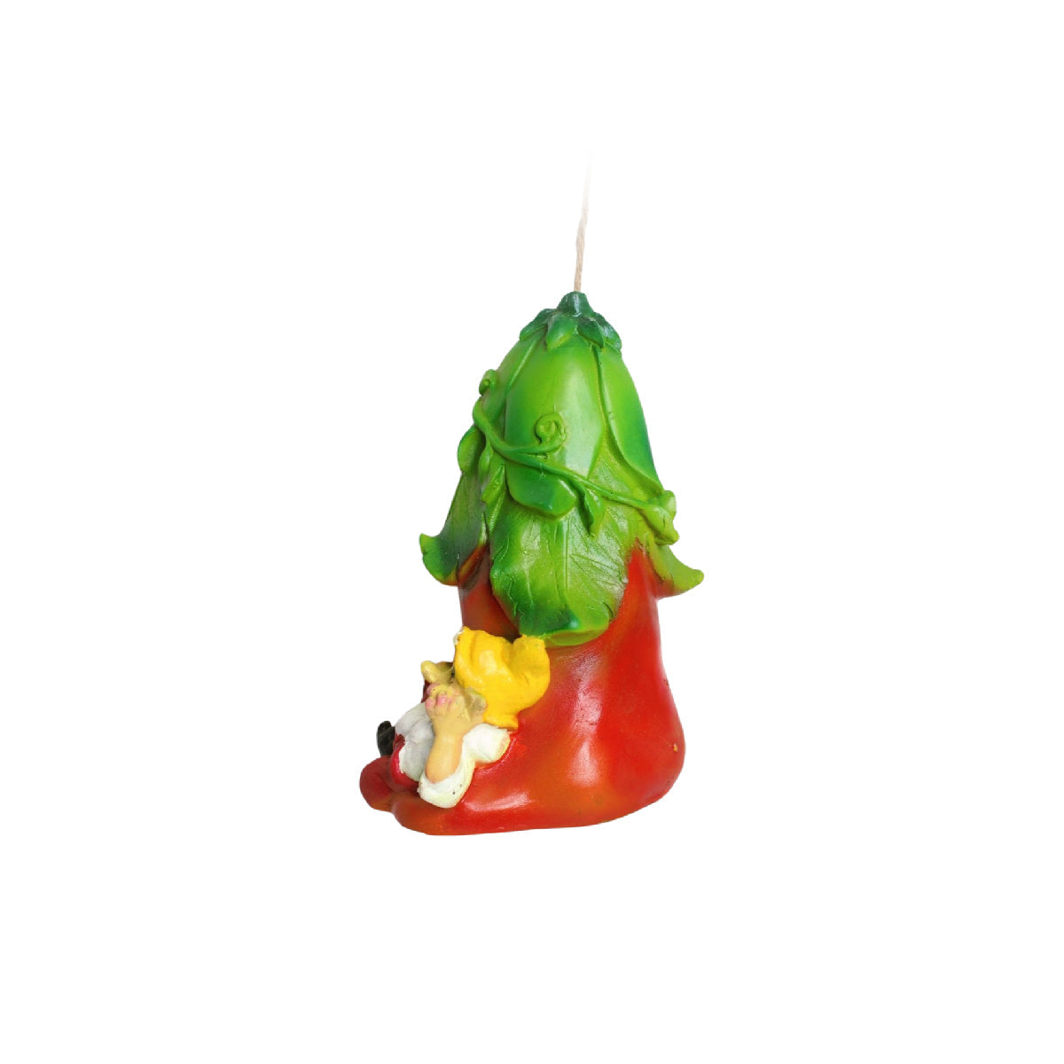 Wonderland Brinjal house with gnome | hanging decorative birdhouse in resin