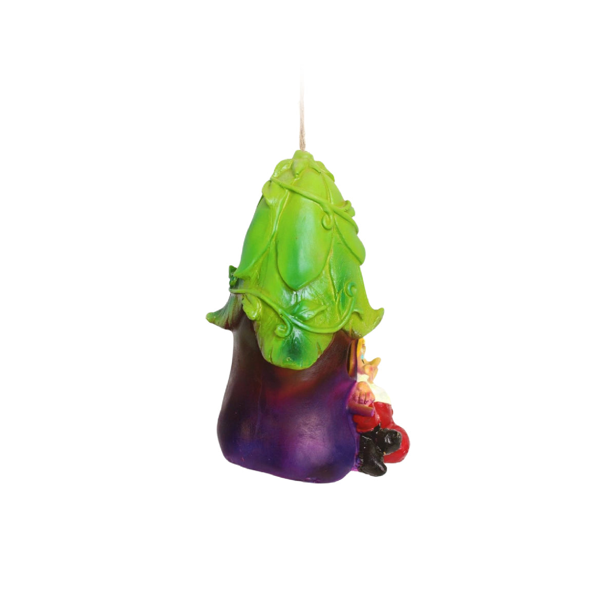 Wonderland Brinjal house with gnome | hanging outdoor décor items