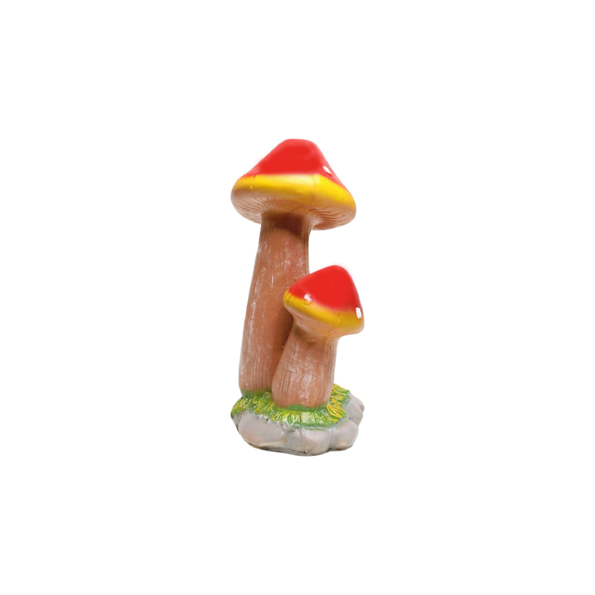 Wonderland resin mushroom garden décor in red| garden statue |Outdoor mushroom sculpture|Whimsical garden mushroom