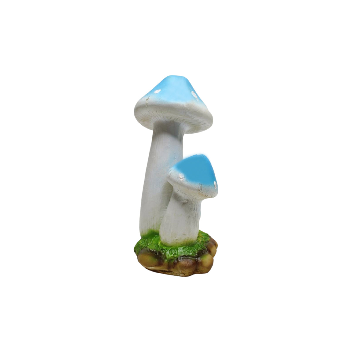 Wonderland resin mushroom garden décor in blue | garden statue |Resin mushroom statue|Decorative garden mushroom