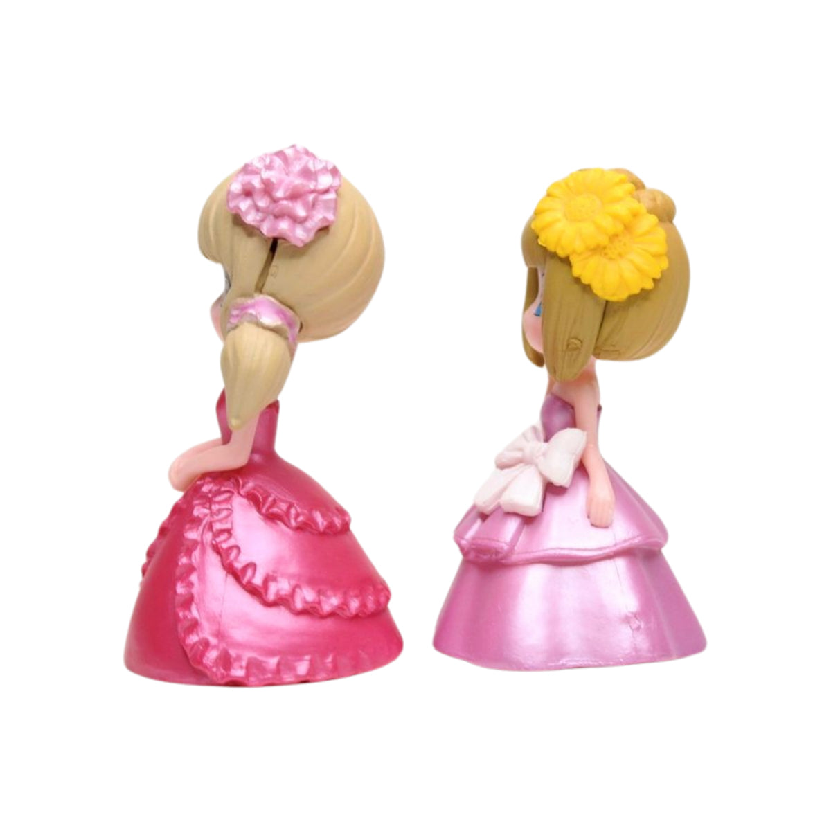 Wonderland Miniature toys Dressed Girls - Blue + Pink