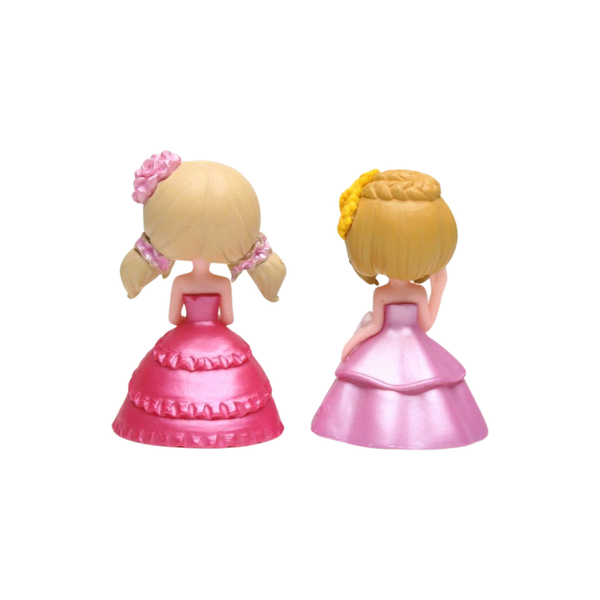 Wonderland Miniature toys Dressed Girls - Blue + Pink