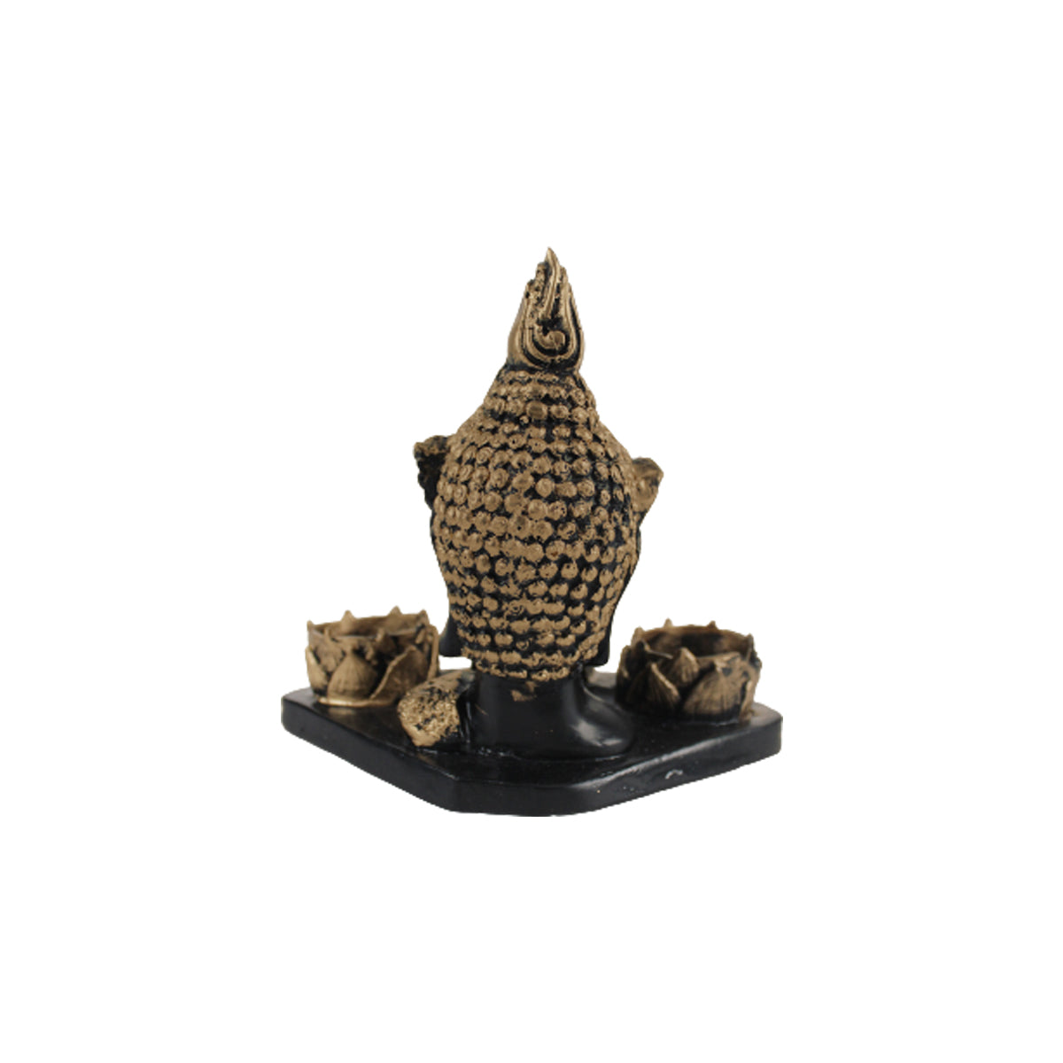 Our Green Window Buddha Idol Statue Showpiece With (Golden )Candle Holder for Living Room Home Décor and