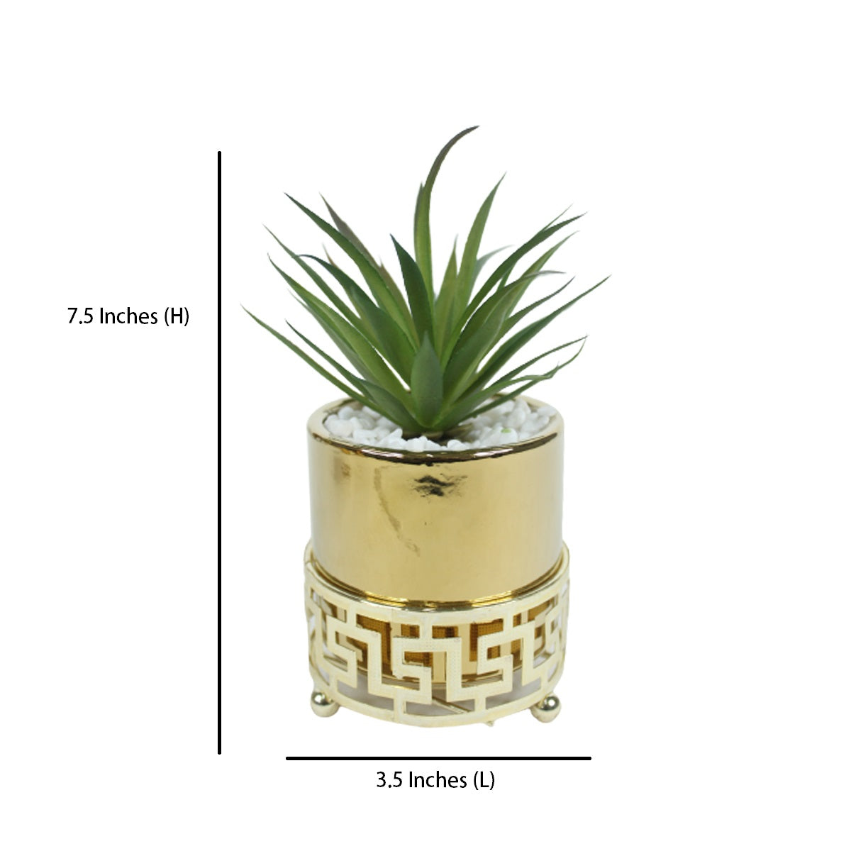 Modern Style Glossy Golden Pots