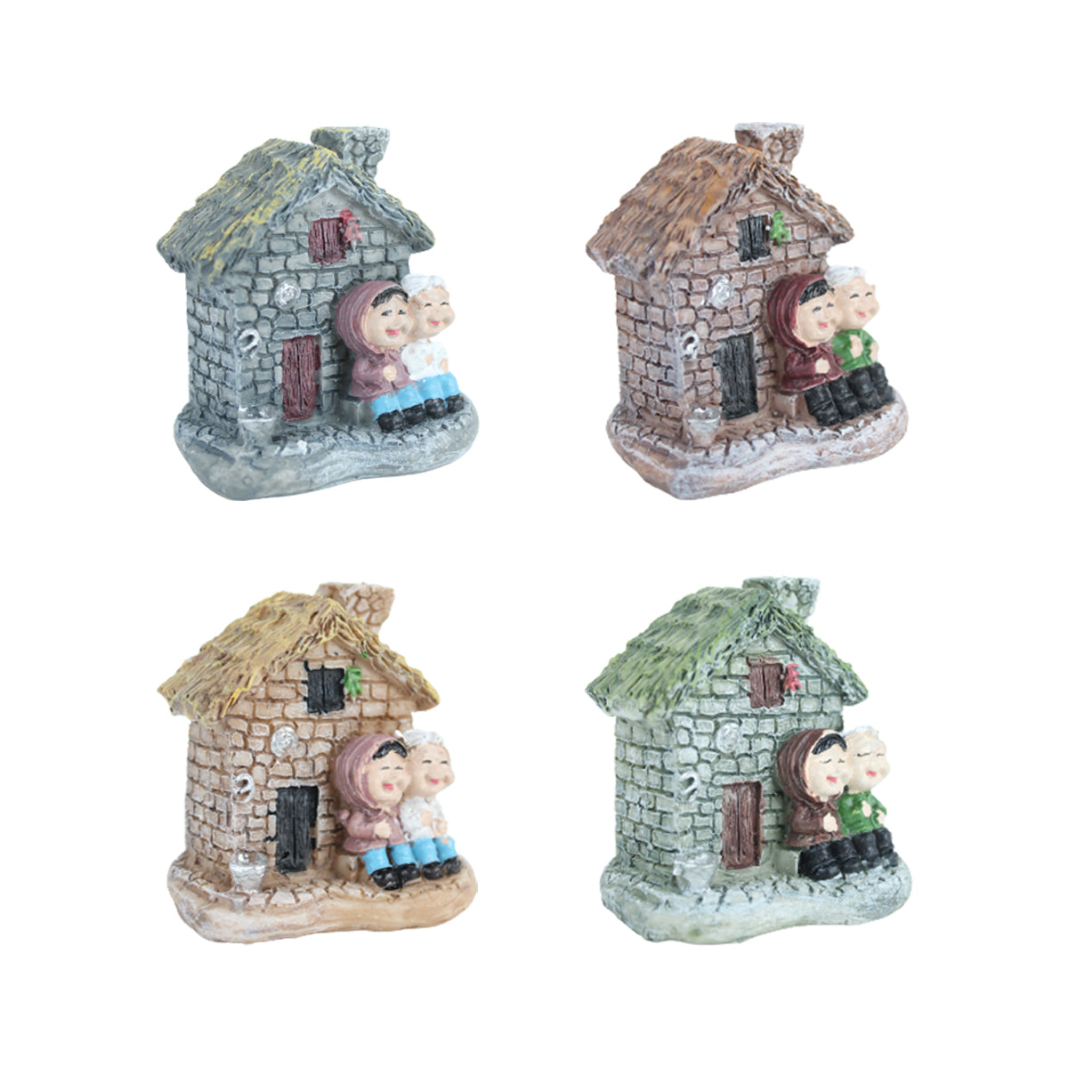 Miniature Toys Set of 4 grandparents house