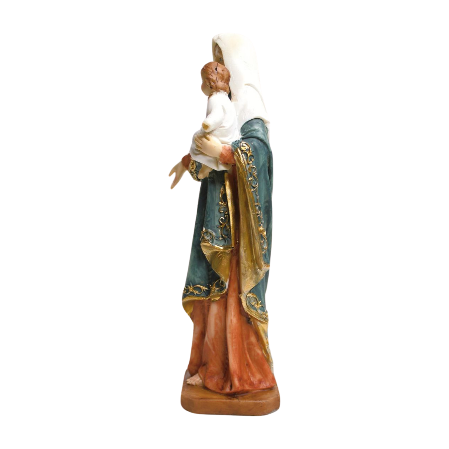 Wonderland Mother Mary with baby Jesus statue, christmas decoration, home decoration