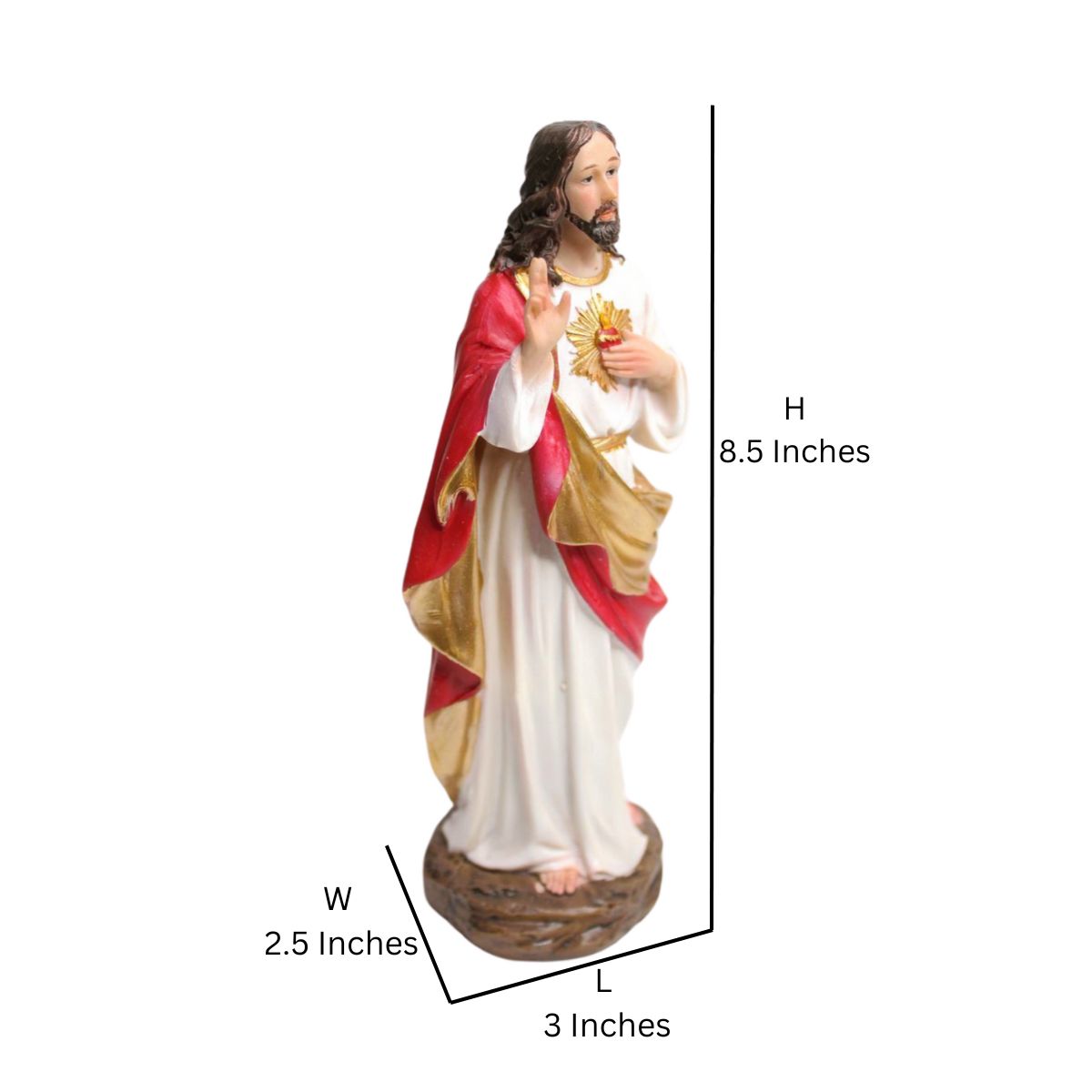 Wonderland Sacred heart of jesus statue, christmas decoration, home decoration