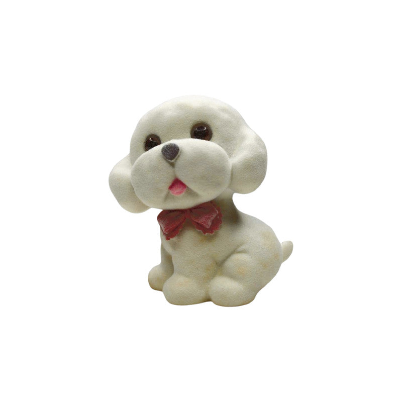 Wonderland imported resin white dog