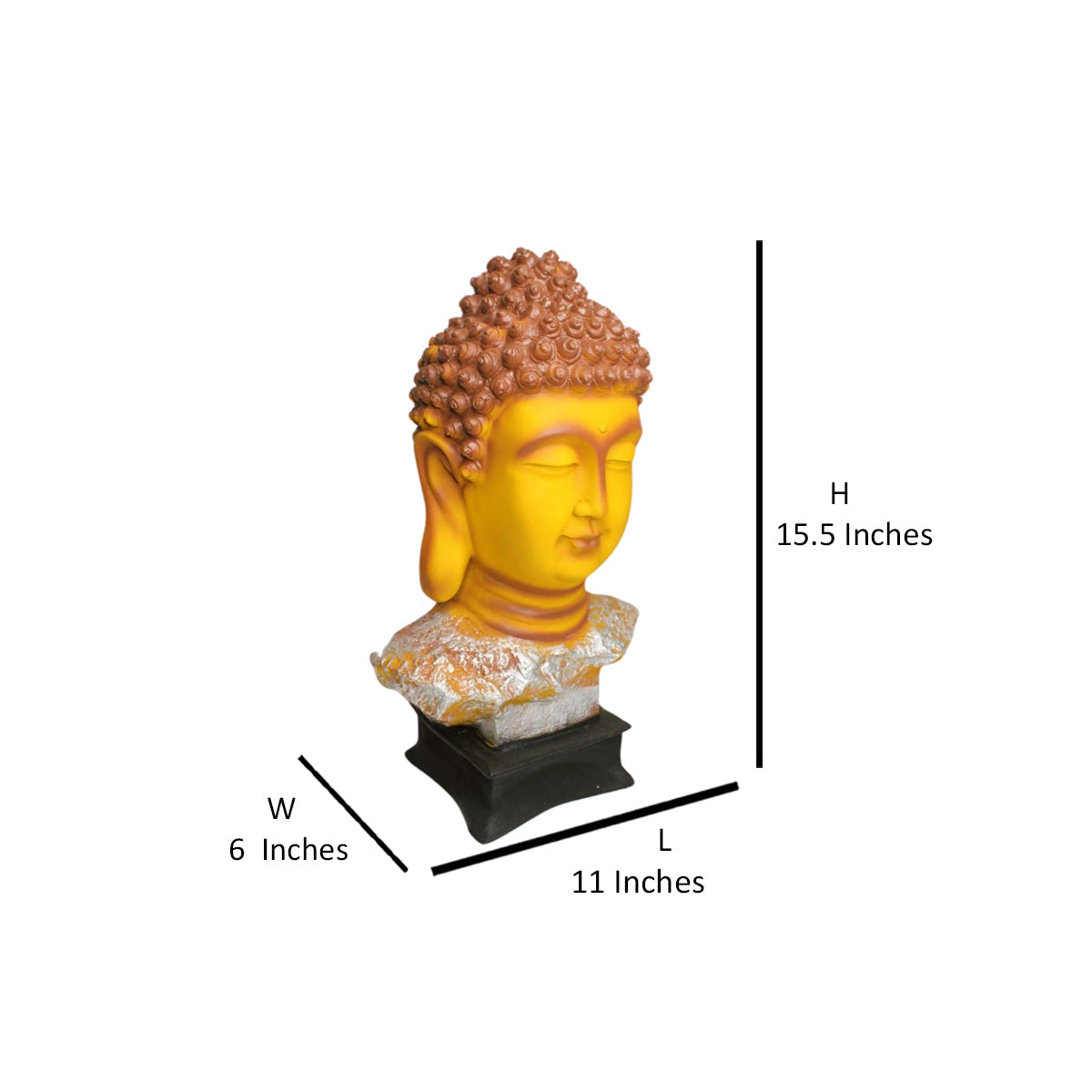 Wonderland Buddha Head On Stand