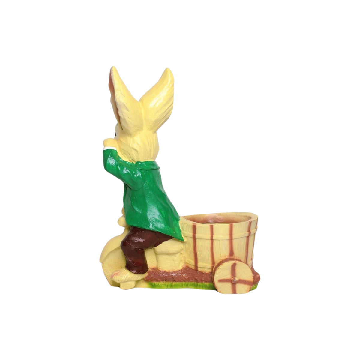 Wonderland Resin Bunny Boy On Cycle for Home Decor, Garden Decoration, Balcony Decoration - Standard, 1 Piece