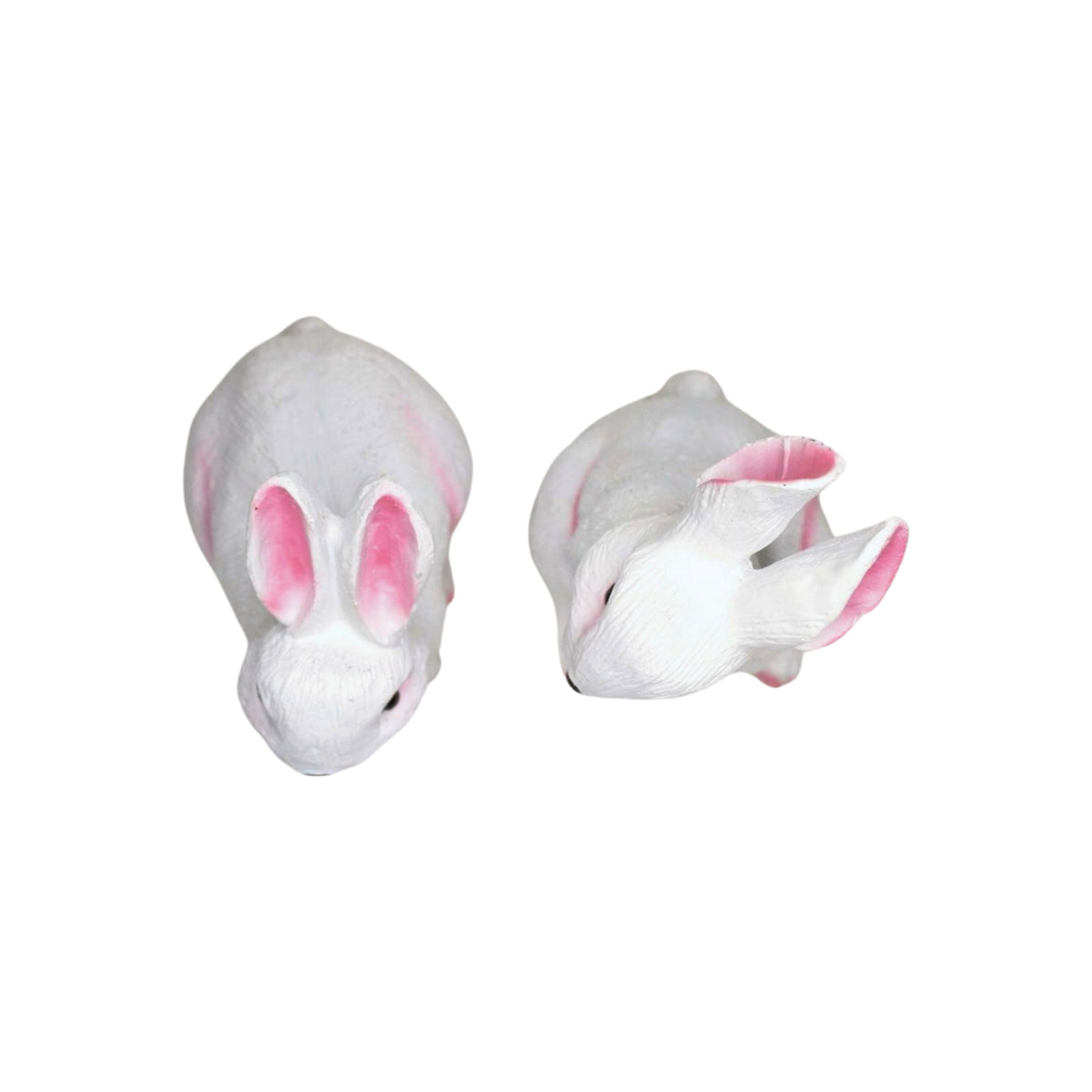 Wonderland ( Set of 2)  Resin Sitting and Standing Rabbits, Resin Statues for Garden Decor, Balcony Decoration, Home Decor, Home Decoration