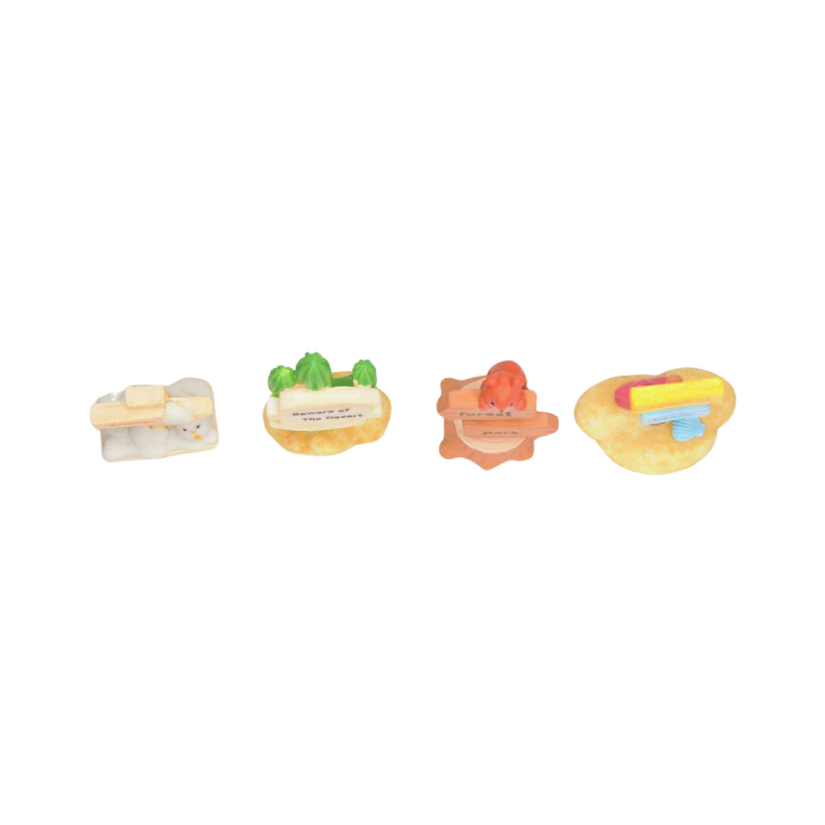 Wonderland imported miniatures ( pack of 4 ) signboard