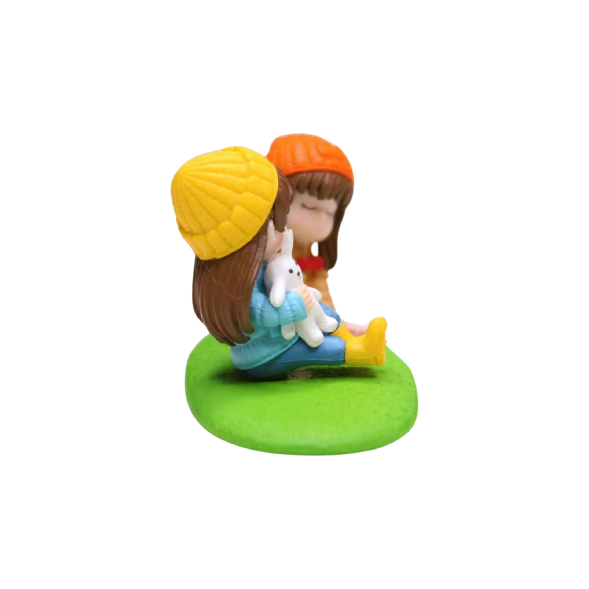 Wonderland imported miniatures ( pack of 4 ) girls on grass