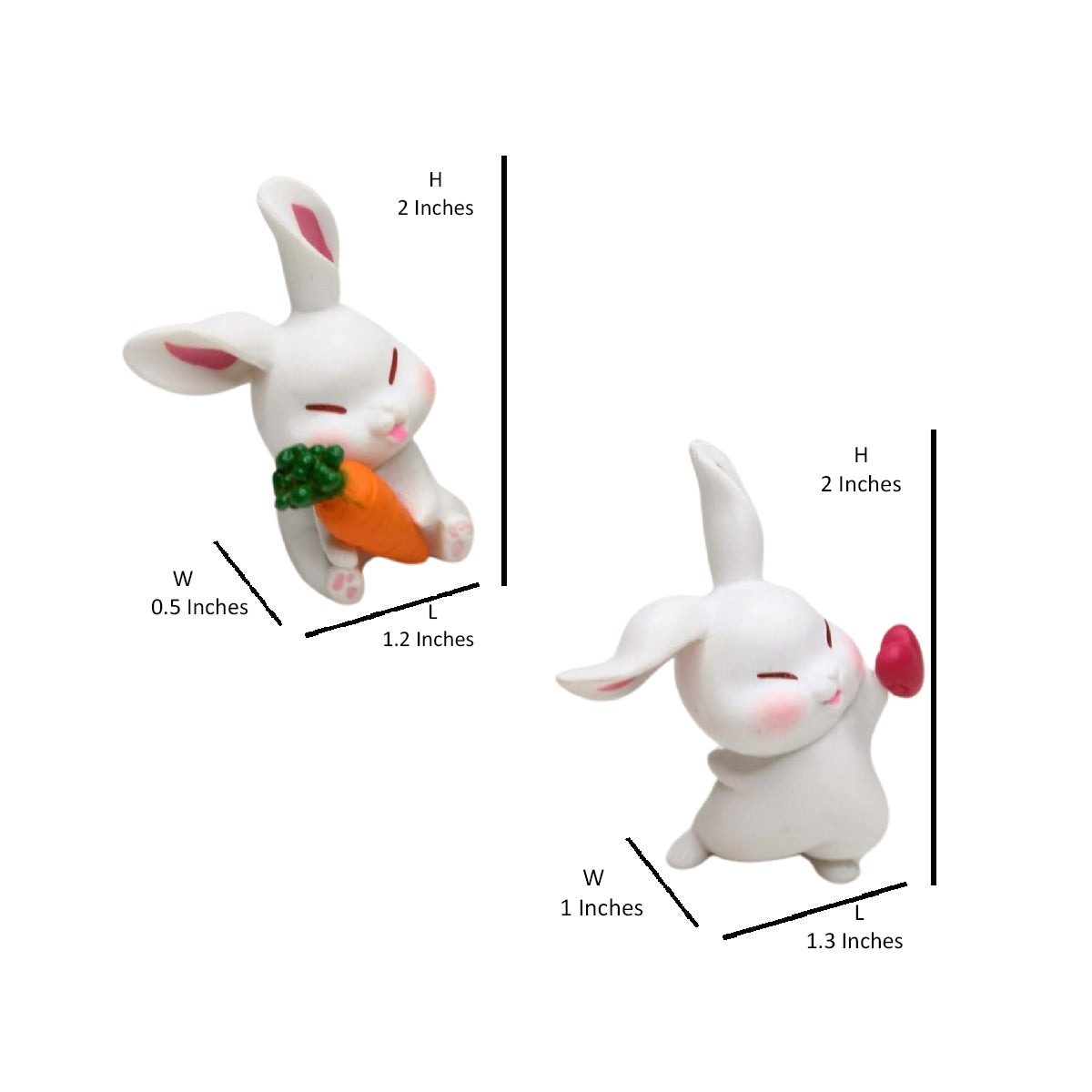 Wonderland imported miniatures ( pack of 4 ) bunny