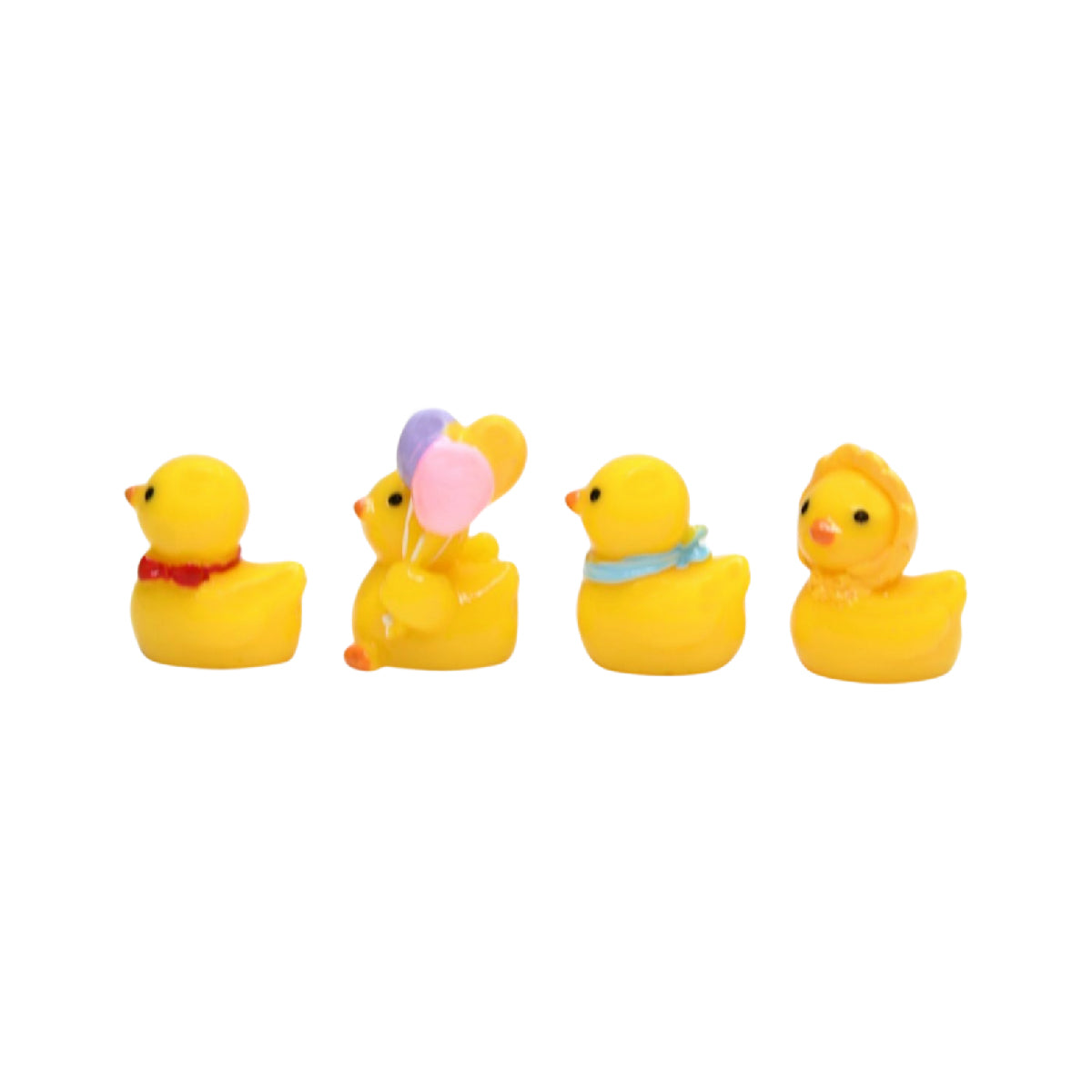 Wonderland imported miniatures ( pack of 4 ) cute baby ducks in yellow