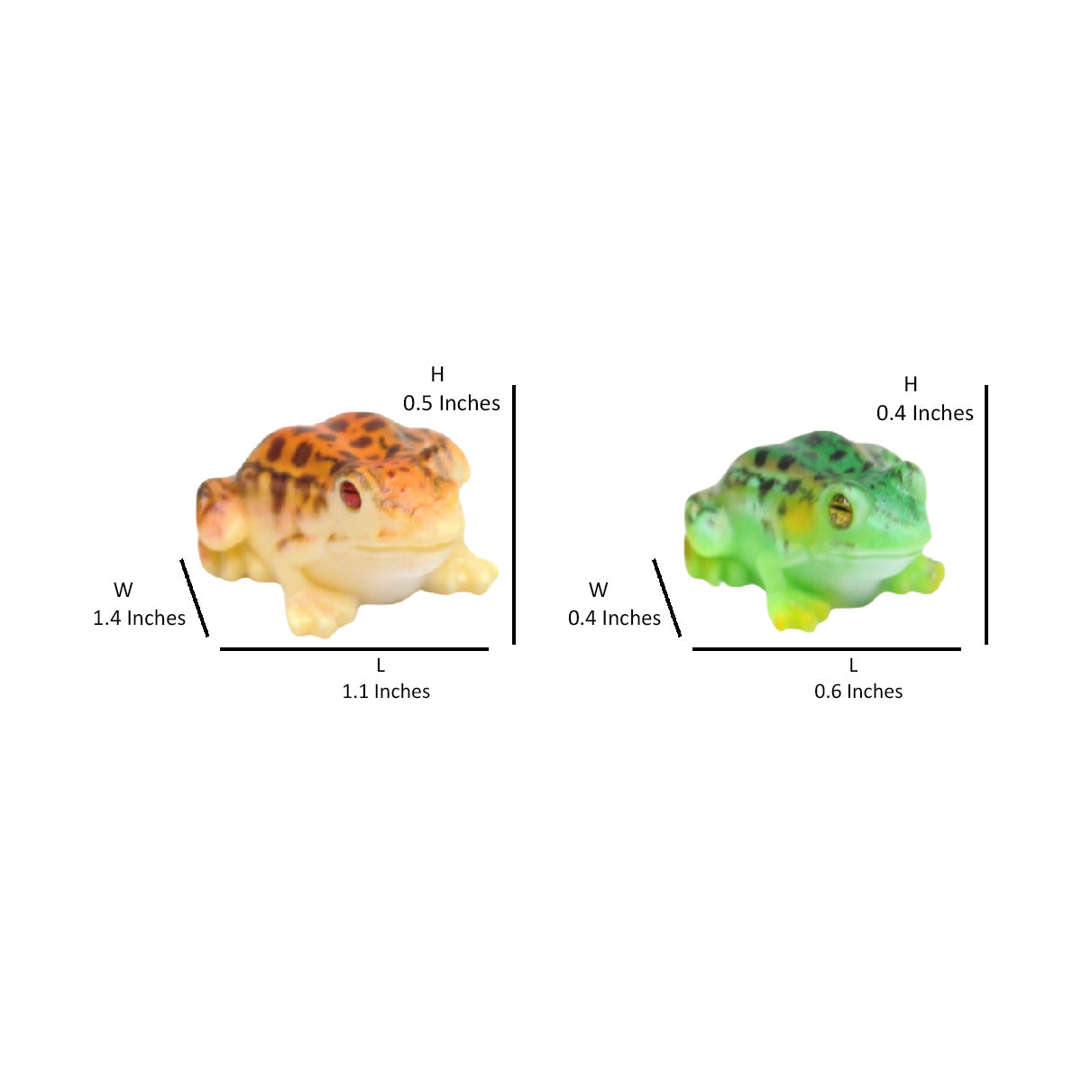 Wonderland imported miniatures ( pack of 4 ) real looking frogs