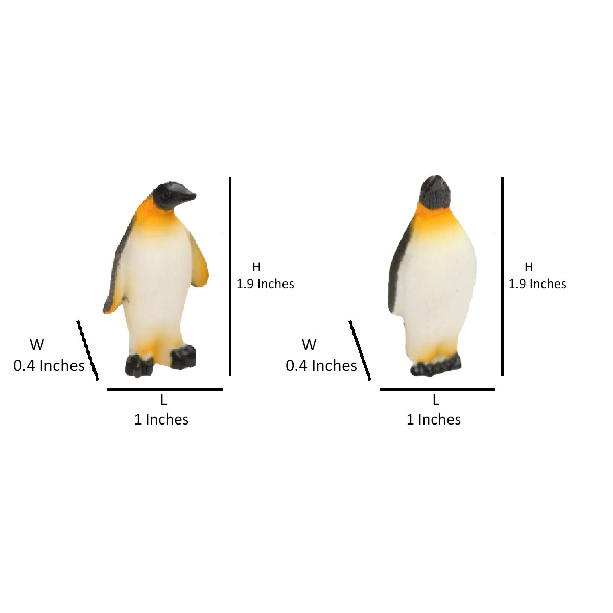 Wonderland imported miniatures ( pack of 4 ) penguin