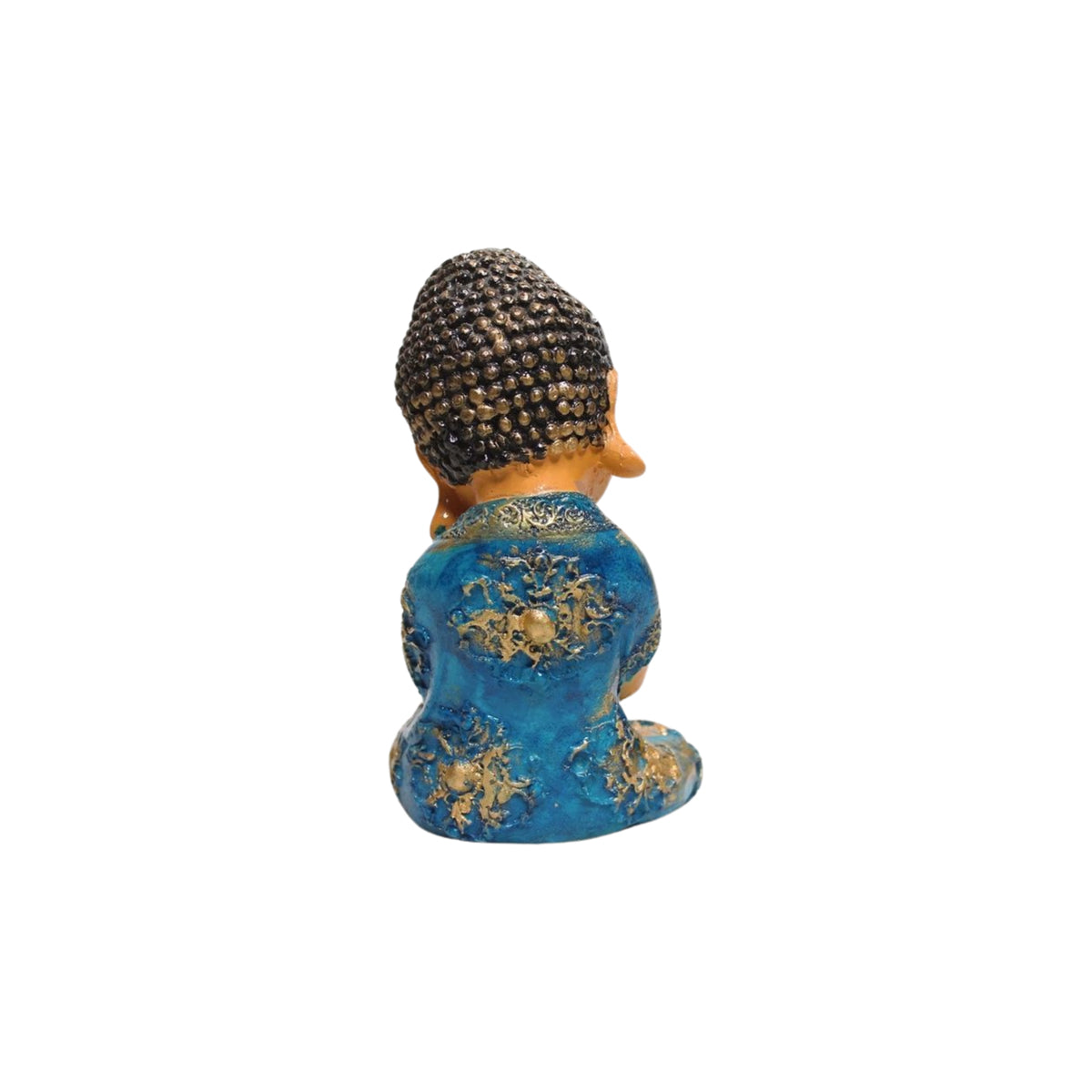 Wonderland Thinking Baby Monk (Blue) showpiece, statue, idol, home decor items for living rooms, garden, balcony