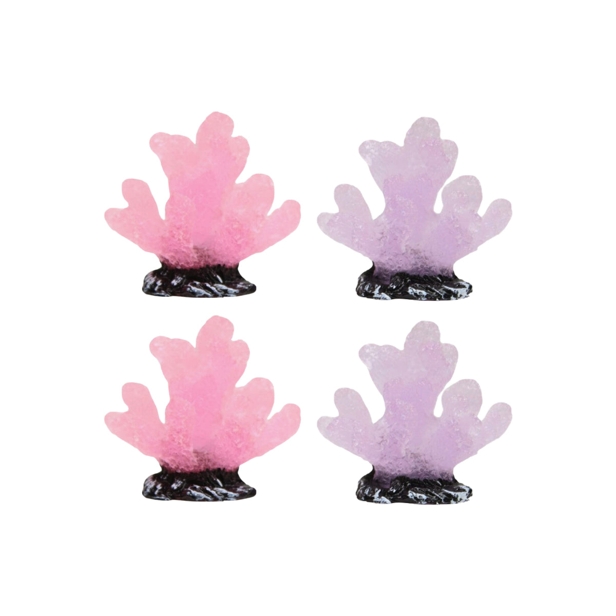 Wonderland imported miniatures ( pack of 4 ) corals