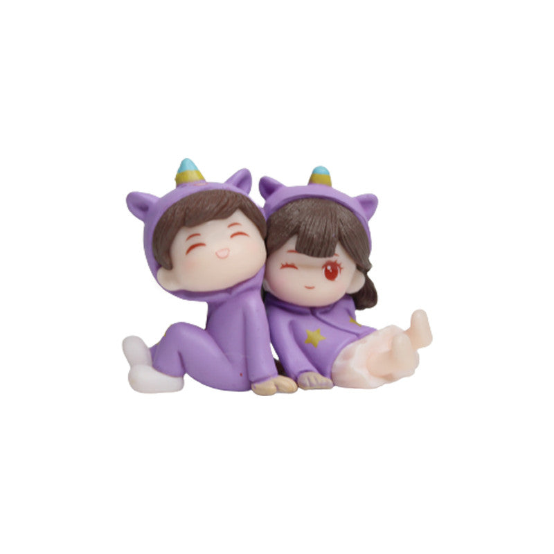 Wonderland Purple Dress Couple (Sitting)