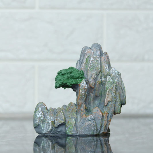 Wonderland SET of 2 Rock Statue | Size 3.5 Inches | Material Resin | Garden, Bonsai Miniature for landscape decoration,Plants (tray gardening, miniature toys), doll house accessories