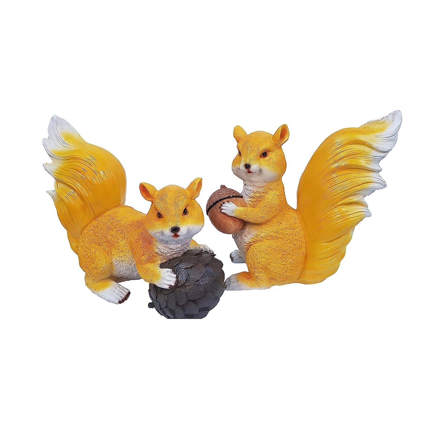 (Set of 2) Big Squirrel Statue for Home and Outdoor Garden