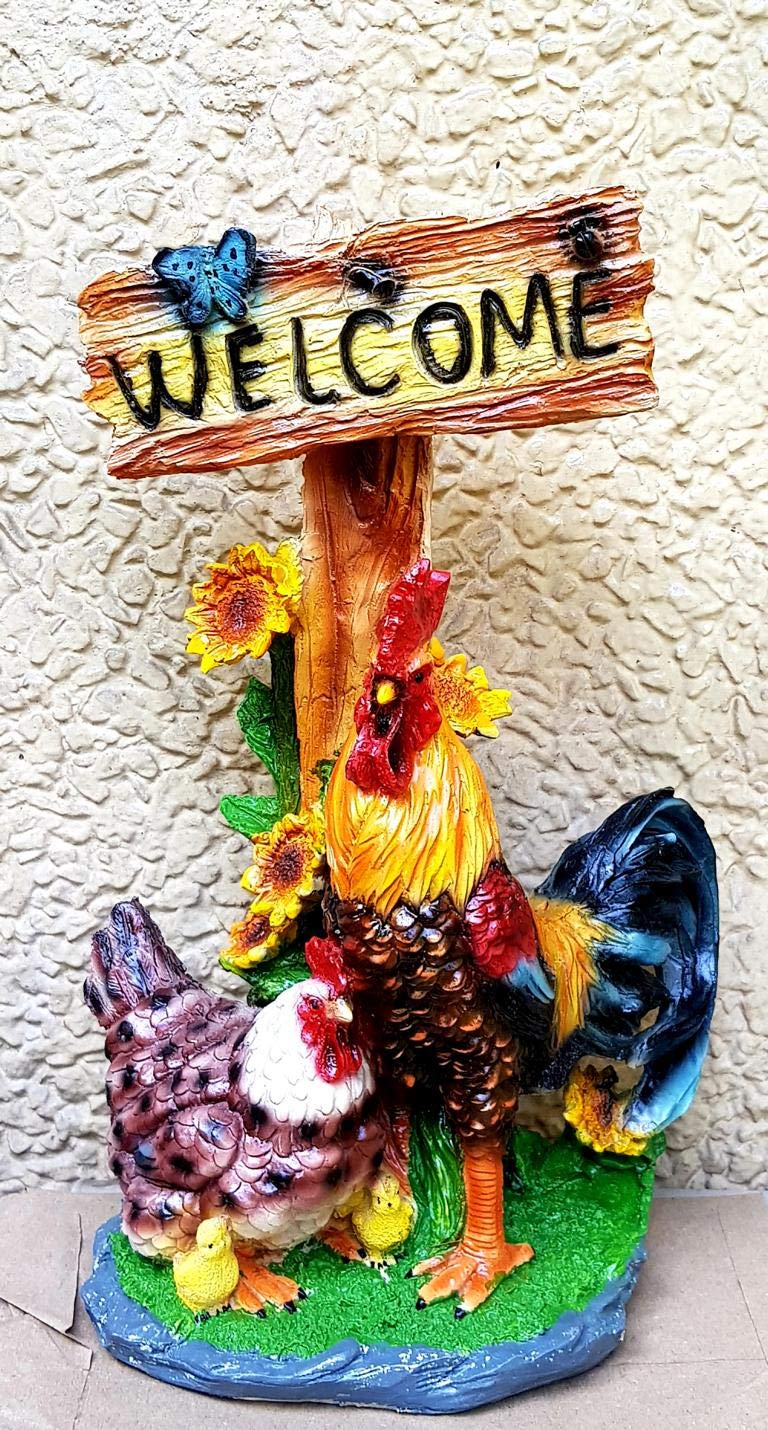 Welcome Hen statue for home and Garden decor