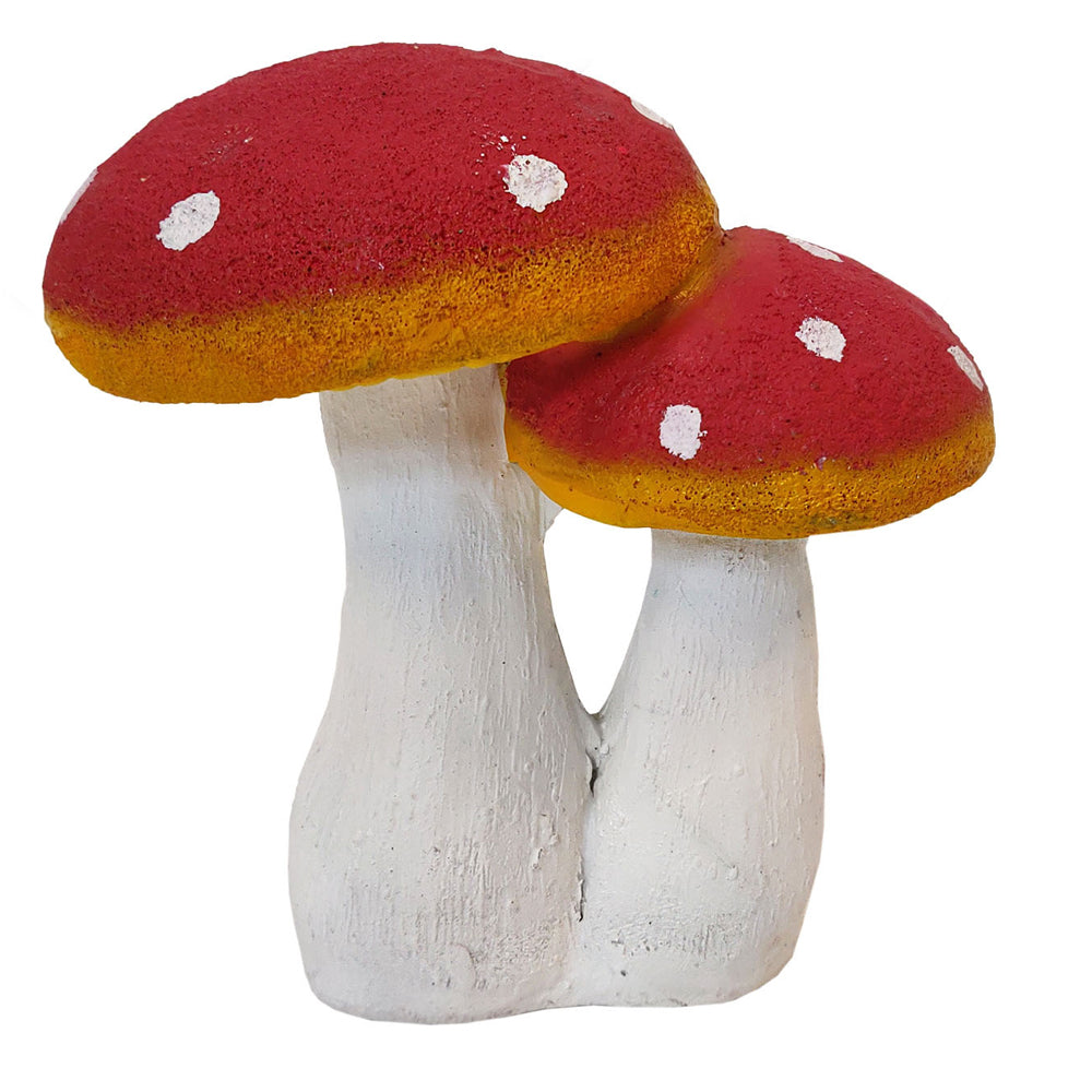 Mushroom Statue for Home, Balcony and Garden Decoration (Red)