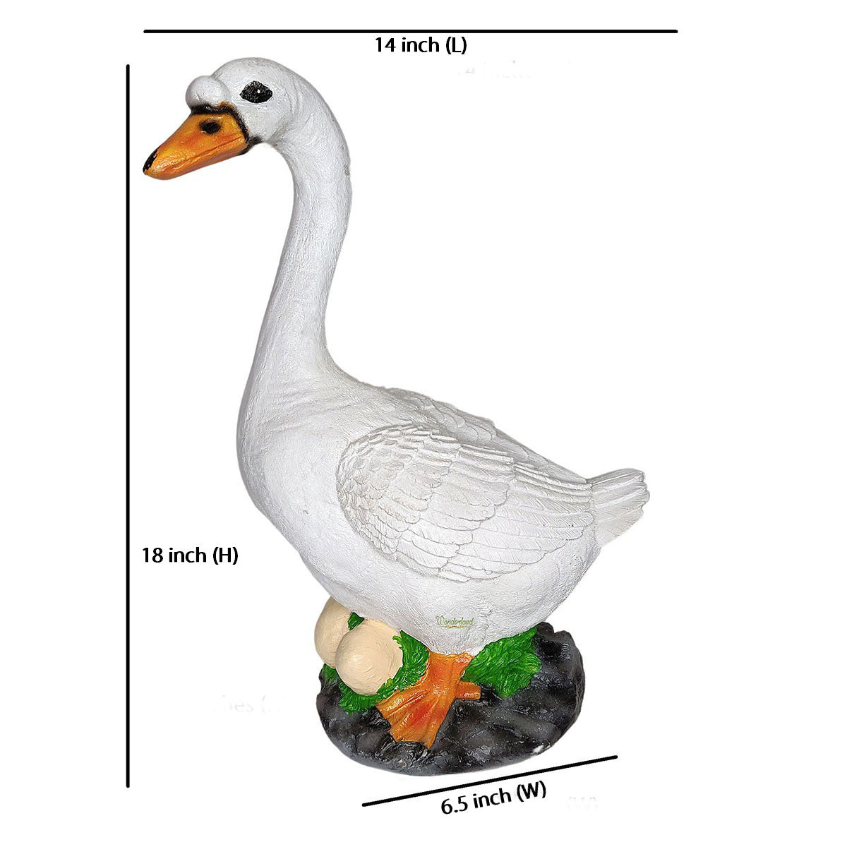 Big Goose with Eggs Garden Statue for Garden Decoration