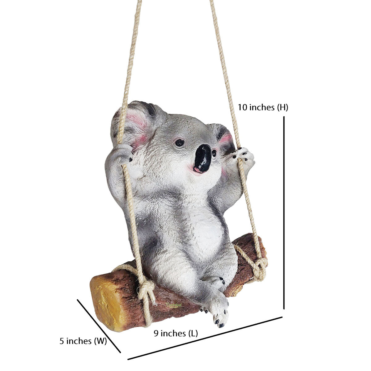 Hanging Koala on Swing Home and Garden Decoration