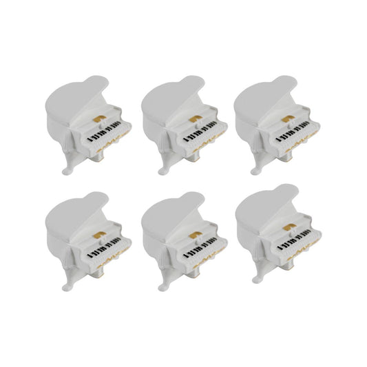 Wonderland Miniature White Piano (set of 6)|Garden Miniatures| Garden tray garden figurine