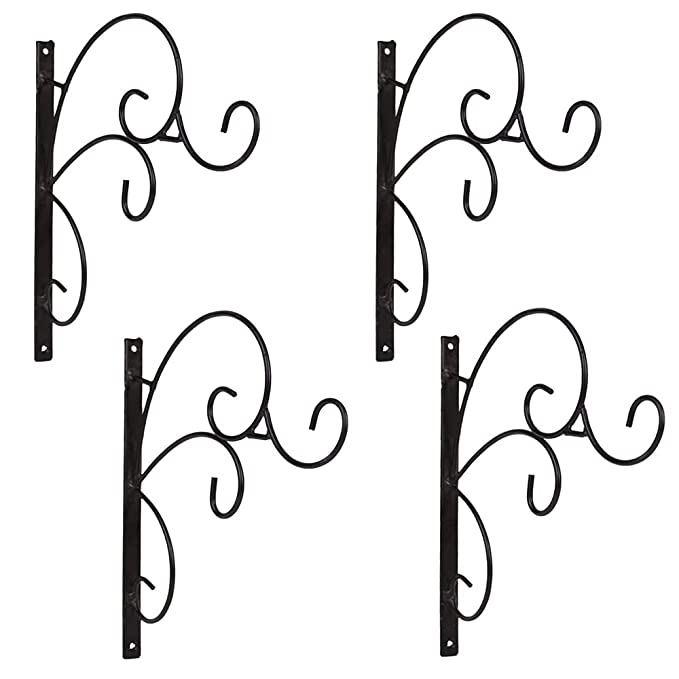 (Set of 4) Metal Wall Mounted Planter Hanger for Decoration