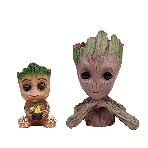 (Set of 2) Groot & Baby Groot Succulent Pot