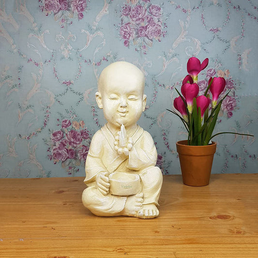 Monk with Beads Statue  for Home and Garden Decoration