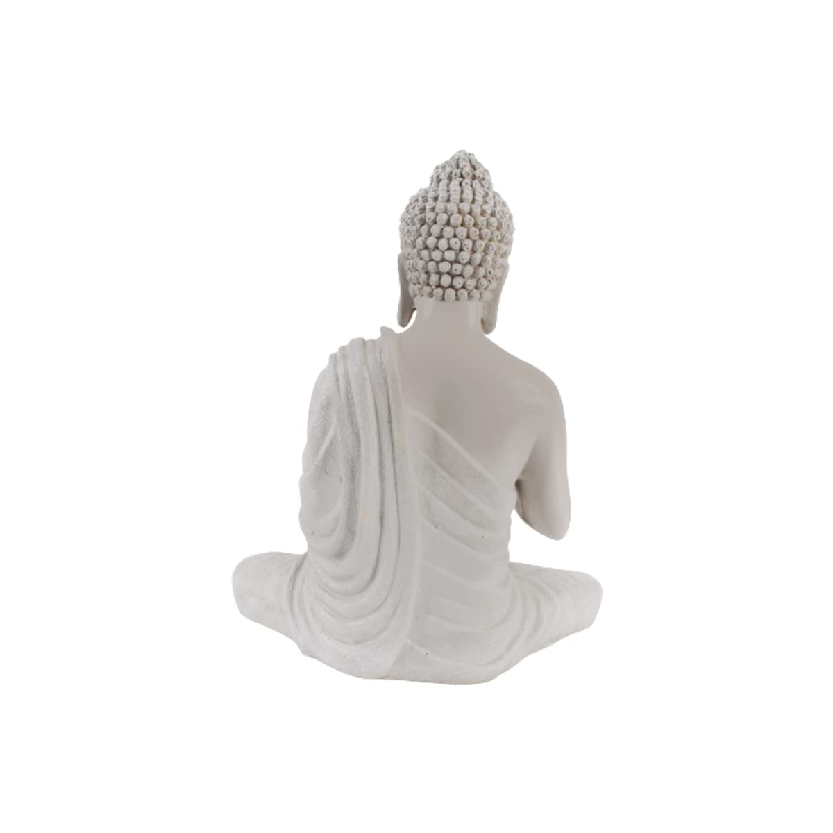 Wonderland Home Decor Resin 14'' Off White Buddha |Aashirwad|