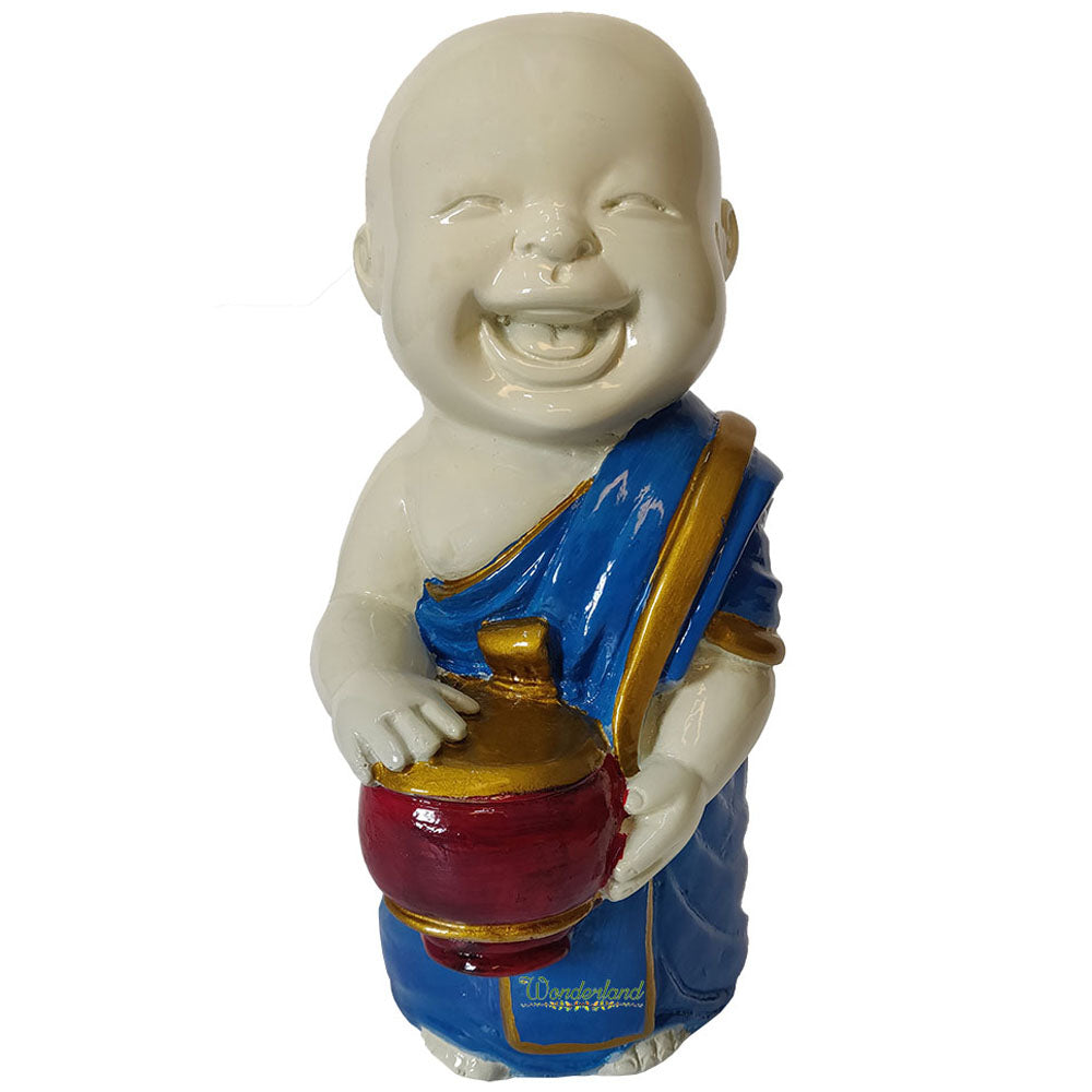 Big Monk Statue for Home and Garden Decoration (Blue)